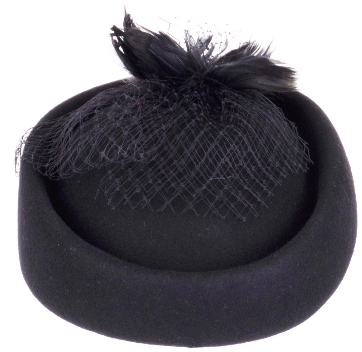 1Edler_SCHLEIER_Vintage_Wool_Federn_HAT_Filz_FELT_Retro_killer_kirsche_2yhR6S6mhaswQN