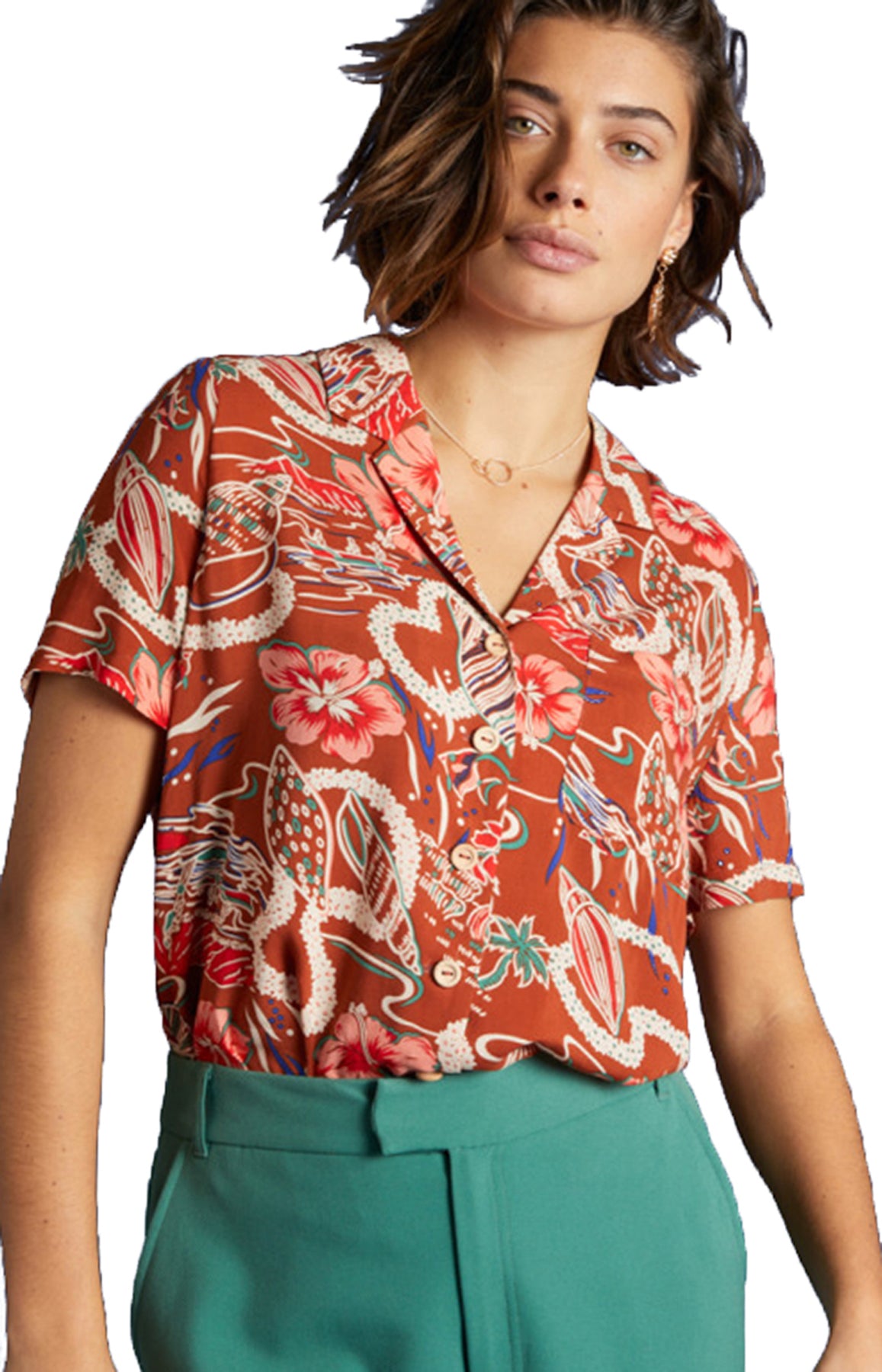 1_King_Louie_ELLA_LEI_Tropical_Hibiskus_PALMEN_Kurzarm_BLUSE_Hawaii_Hemd_killer_kirscheoCrNZjtspeYcV
