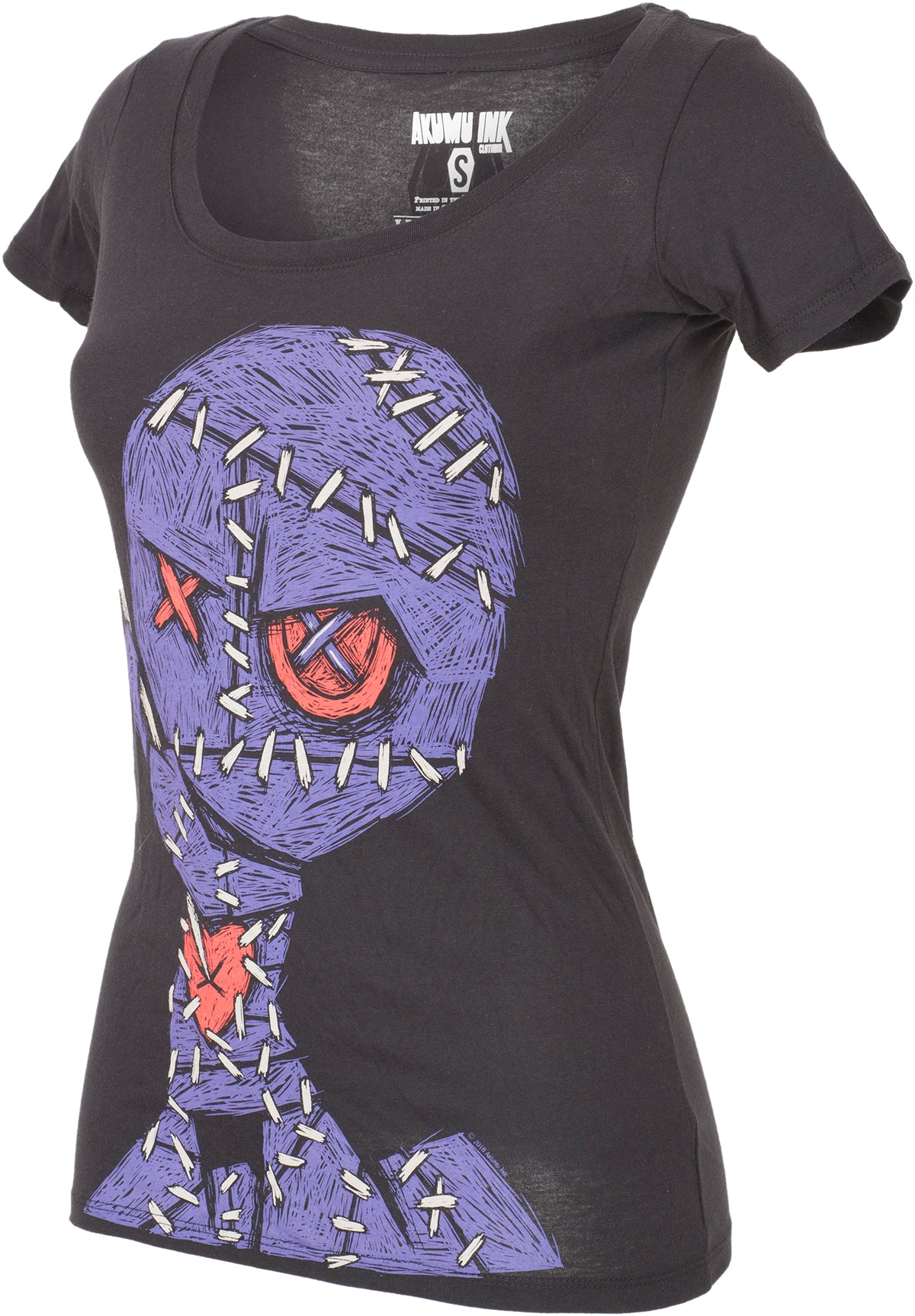Akumu_Ink_VOODOO_SEPPUKU_II_Surrender_Creepy_Puppe_Women_T-SHIRT_Oberteil-3