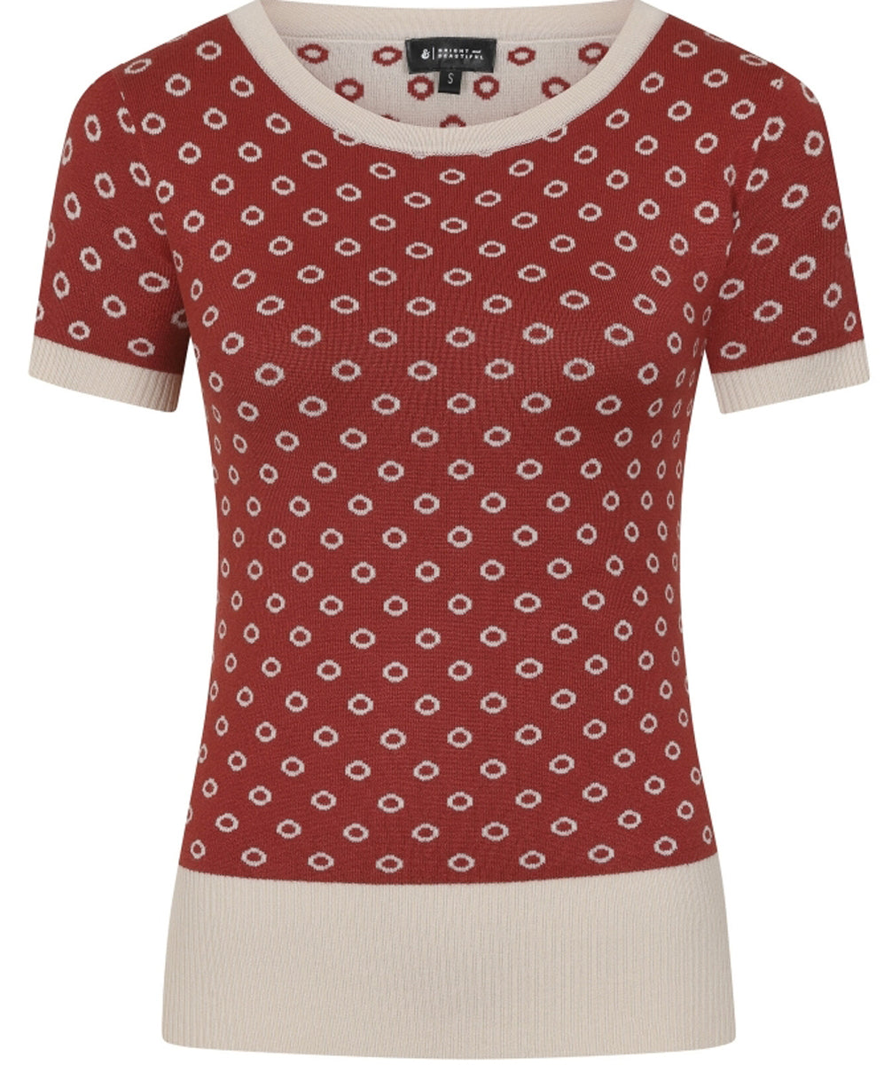 BRIGHT_BEAUTIFUL_SYDNEY_DOUGHNUT_POLKA_TOP_Kurzarm_Feinstrick_SHIRT_killer_kirsche_2foNKsMexodAuU