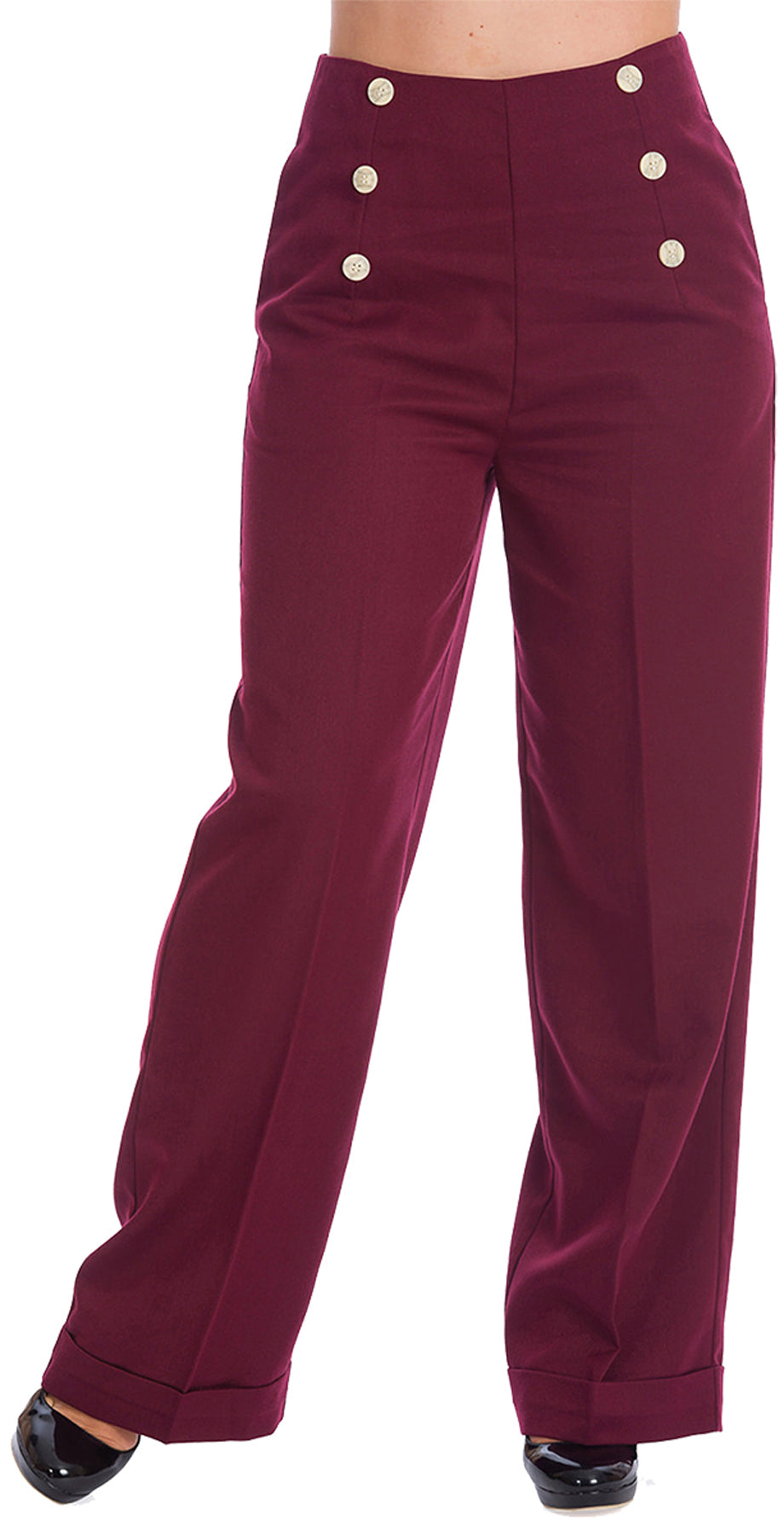 Banned_ADVENTURES_AHEAD_High_Waisted_MARLENE_Hose_Trousers_Burgunderrot_killer_kirsche_11