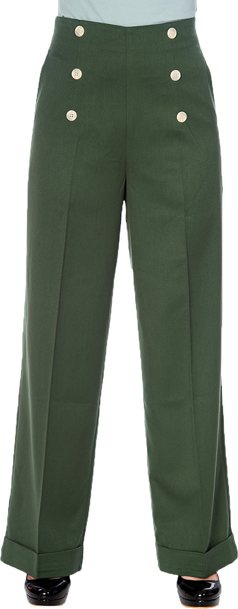 Banned_ADVENTURES_AHEAD_High_Waisted_MARLENE_Hose_Trousers_Gruen-1