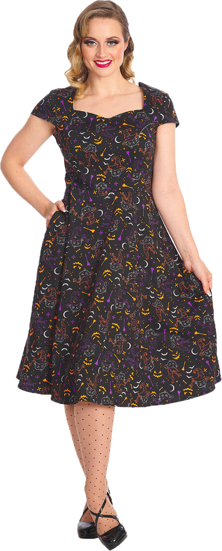 Banned_ALL_HALLOWS_CAT_Halloween_Witchy_SWEETHEART_50s_SWING_DRESS_Kleid_Killer_Kirsche-1j2Gh3YXB8RqNj