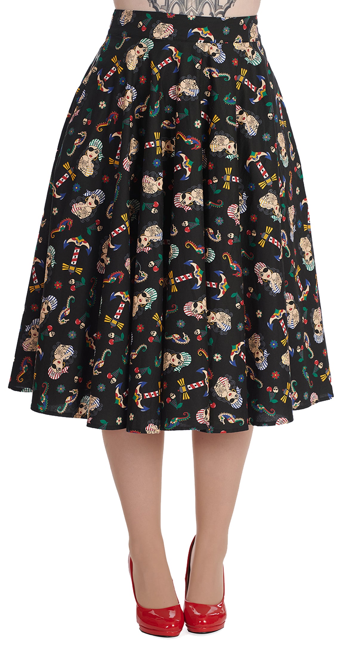 Banned_ANCHOR_PINUP_Vintage_Sailor_Oldschool_50s_SWING_SKIRT_Tellerrock-1