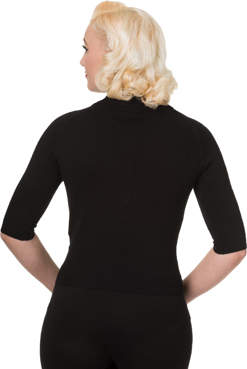 Banned_APRIL_Vintage_BOW_Kurzarm_CARDIGAN_Strickjacke_Plus_Size_Schwarz-27SE38Snk6Lf3S