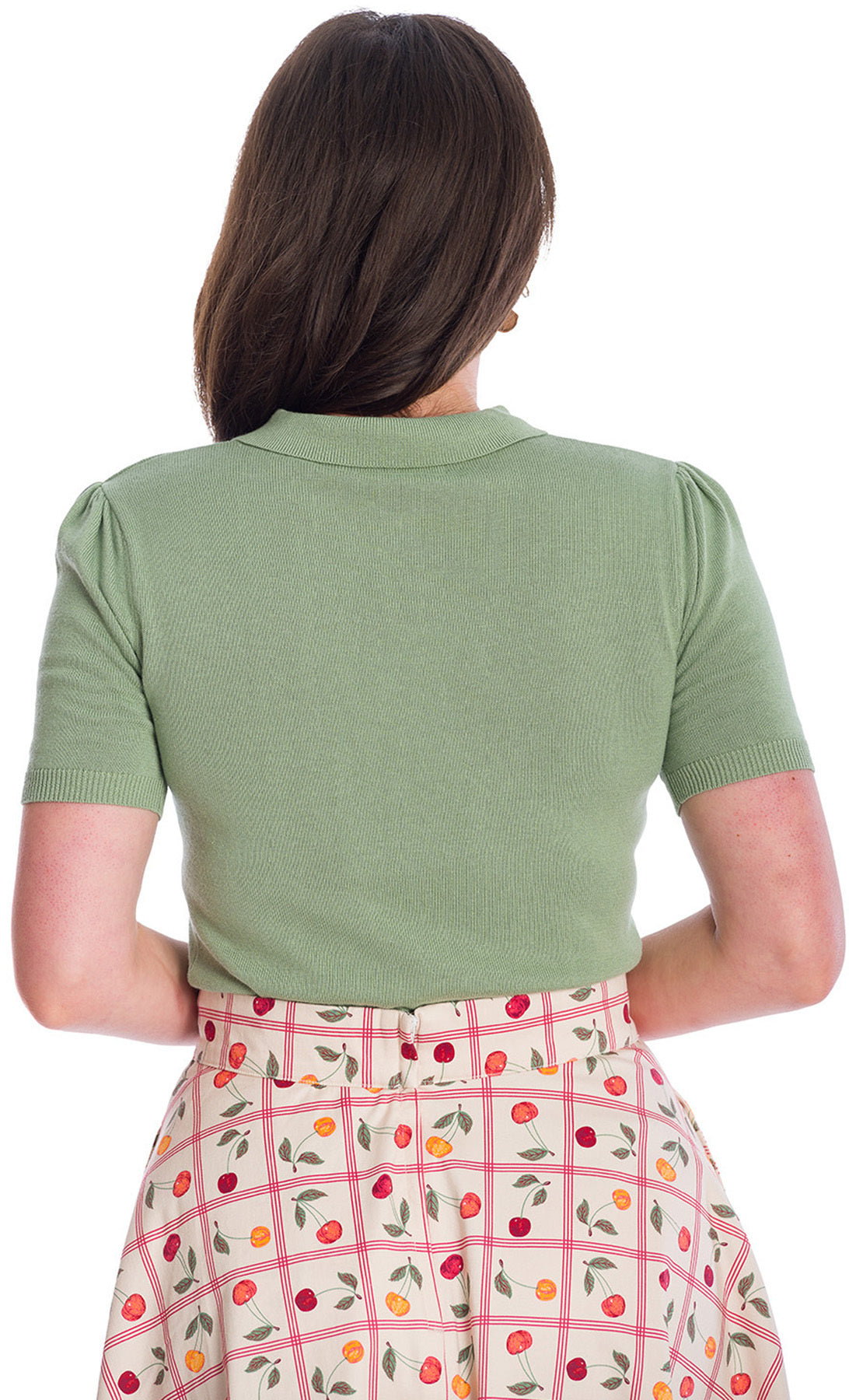 Banned_BETH_Vintage_LOCHMUSTER_Kurzarm_Feinstrick_SHIRT_Oberteil_TOP_-_Gruen_-_Plus_Size_killer_kirsche_3