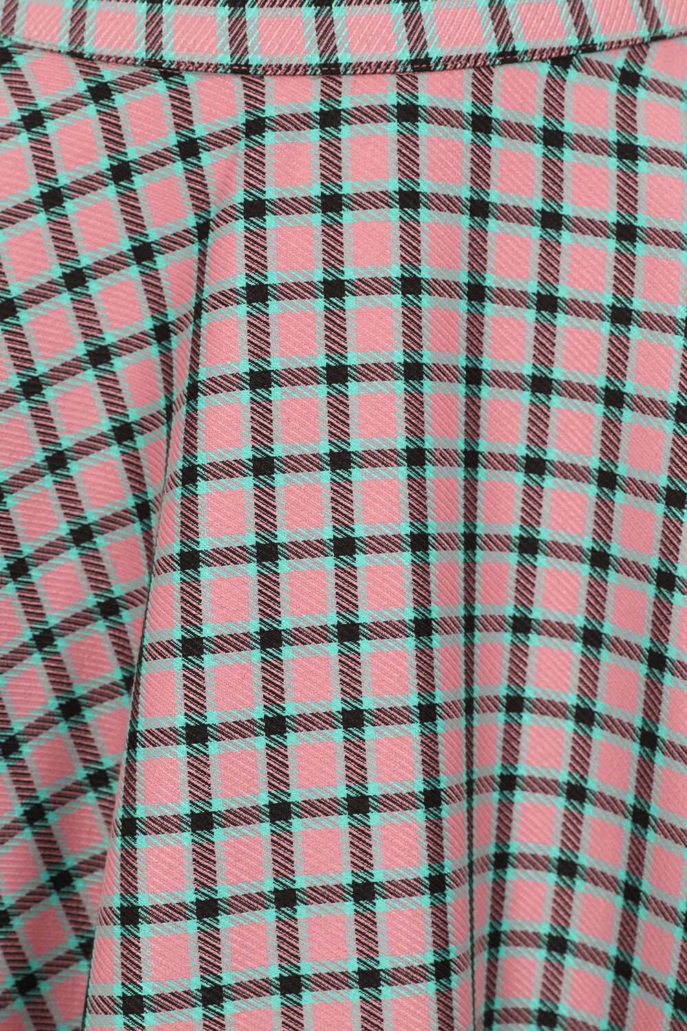 Banned_CARY_SWEET_Vintage_Pink_Check_Tartan_Karo_High_Waist_50s_SWING_SKIRT_Tellerrock-3