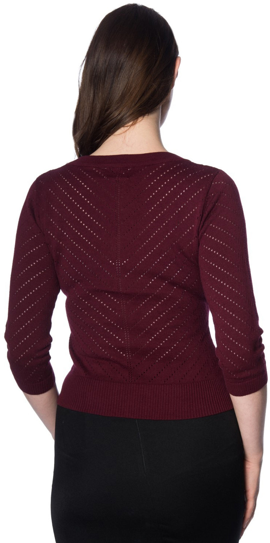 Banned_CHARLIE_CHEVRON_50s_LOCHMUSTER_V-Neck_Pullover_OBERTEIL_Bordeaux_killer_kirsche_3