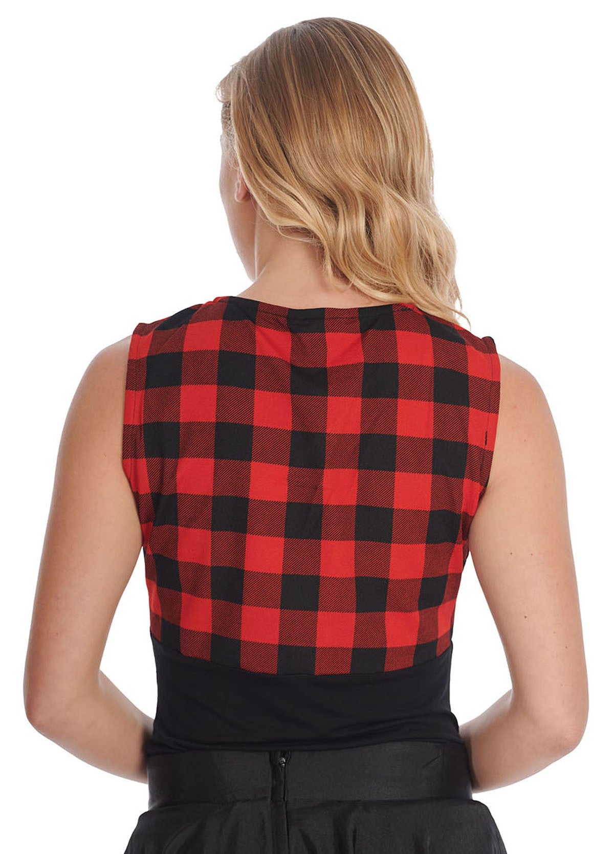 Banned_CHECK_CHERRY_Vintage_KNOTEN_Skull_VNeck_Oberteil_TOP-4