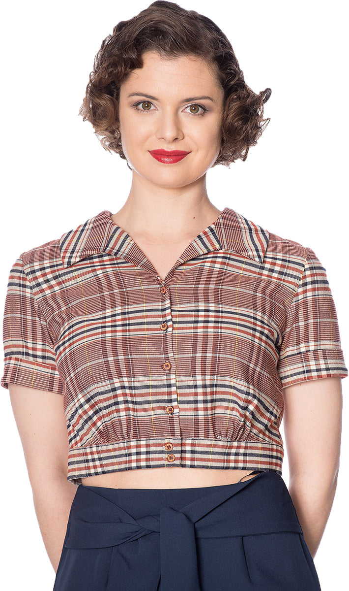 Banned_CHECK_MATE_Vintage_TARTAN_Karo_Kurzarm_Blouse_BLUSE_Oberteil-1zMt2nbT371kn9