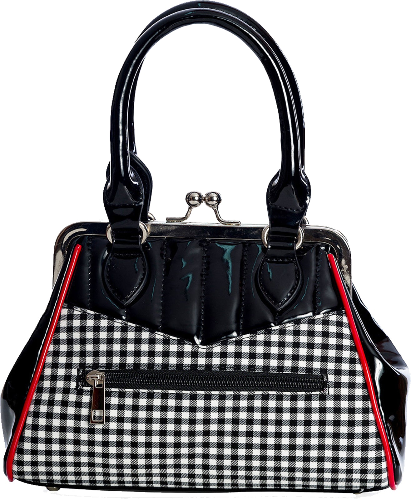 Banned_CHERRY_Kisslock_LACK_Bow_Schleife_Karo_Kirschen_HENKELTASCHE_Bag_killer_kirsche_3