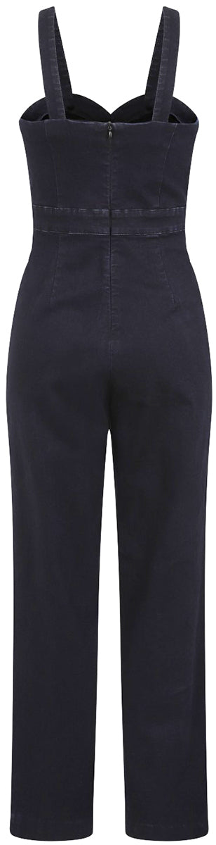 Banned_CUTE_DAYS_50s_Traeger_CHAMBRAY_Retro_PLAYSUIT_Latzhose_killer_kirsche_2