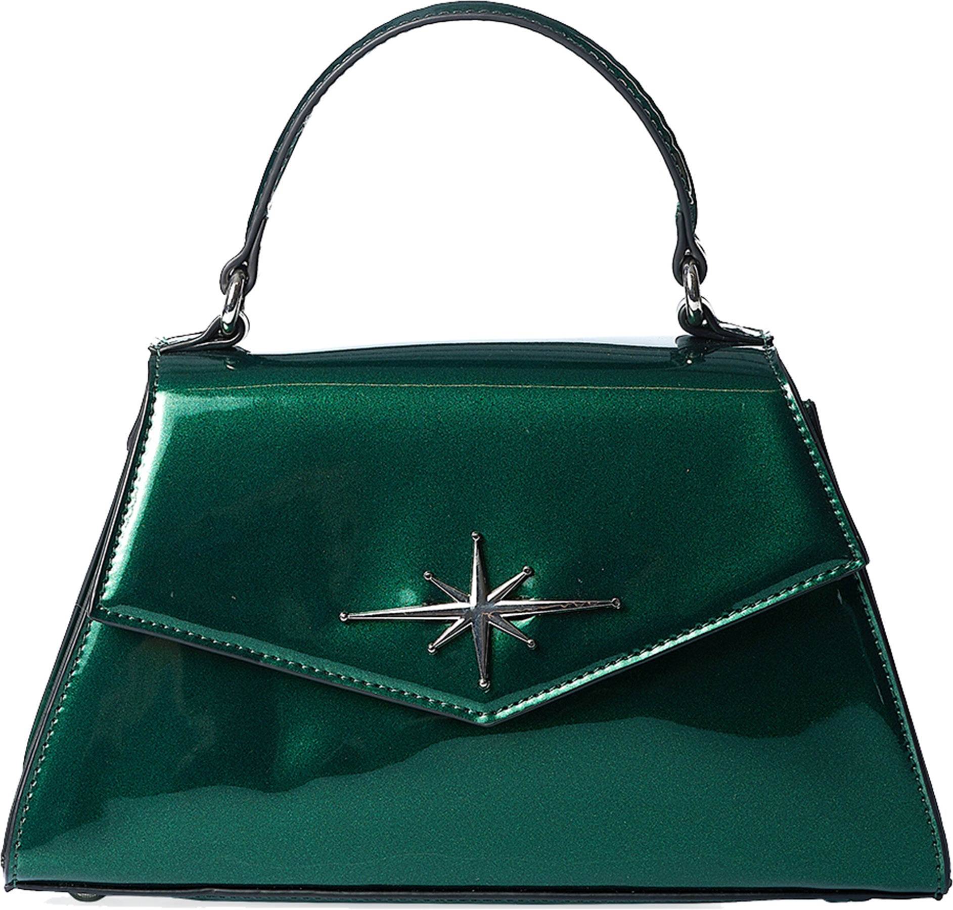 Banned_DANCE_THE_NIGHT_AWAY_Star_Stern_LACK_Retro_HENKELTASCHE_Handbag_-_Gruen_killer_kirsche_1