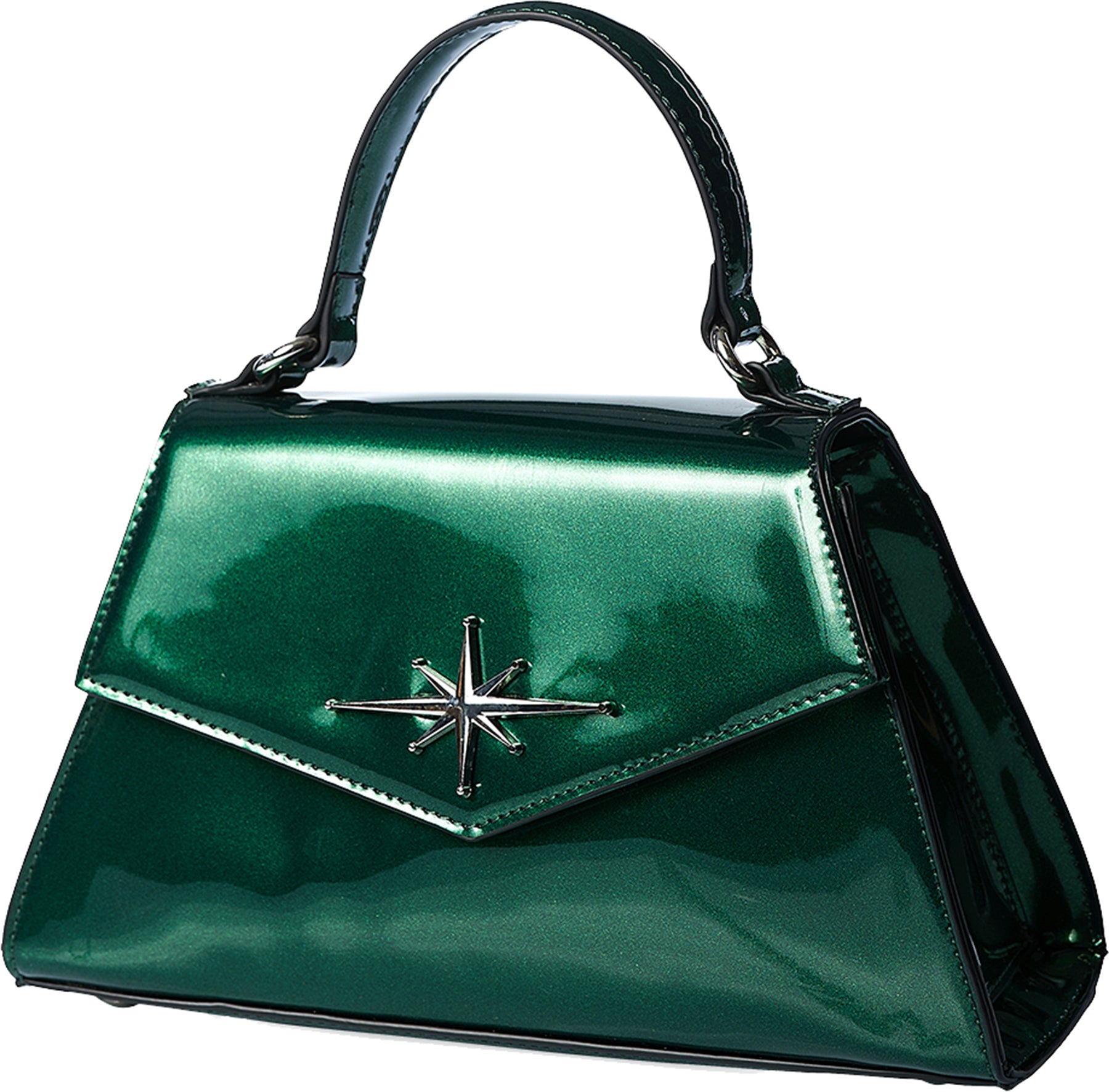 Banned_DANCE_THE_NIGHT_AWAY_Star_Stern_LACK_Retro_HENKELTASCHE_Handbag_-_Gruen_killer_kirsche_3
