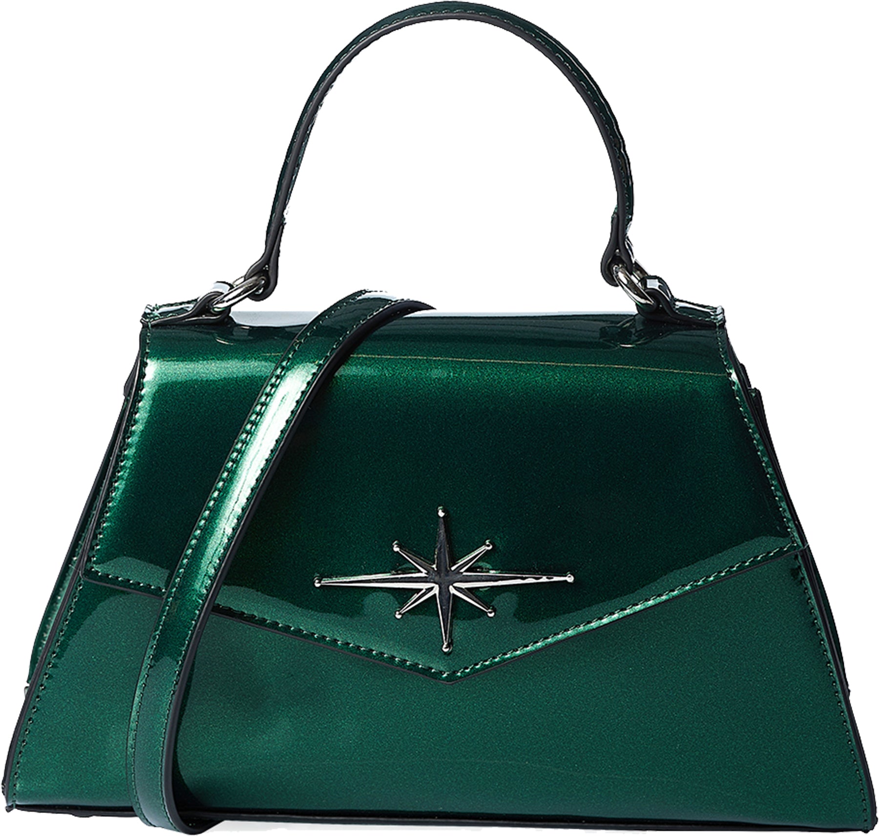 Banned_DANCE_THE_NIGHT_AWAY_Star_Stern_LACK_Retro_HENKELTASCHE_Handbag_-_Gruen_killer_kirsche_5