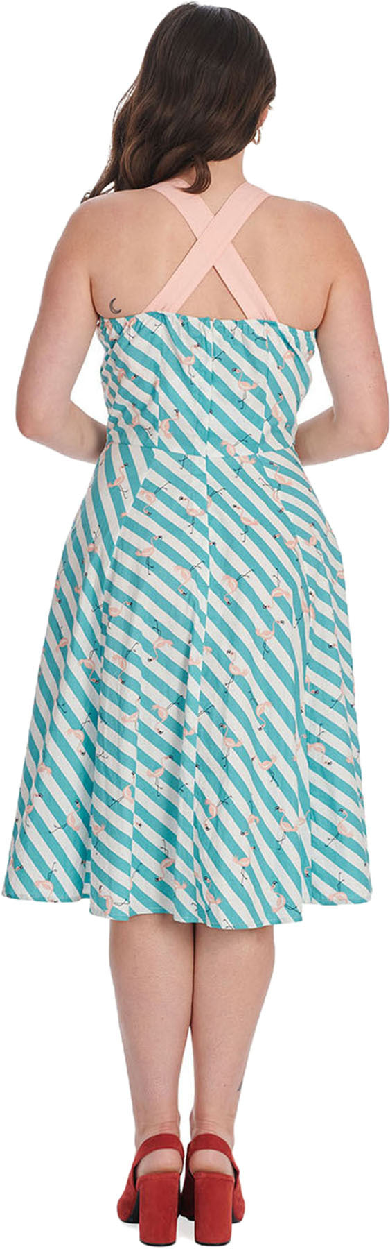 Banned_FLAMINGO_STRIPE_Retro_STREIFEN_50s_Sweetheart_Traeger_SWING_DRESS_Kleid_Killer_Kirsche-3JWLzfpqHHPRat