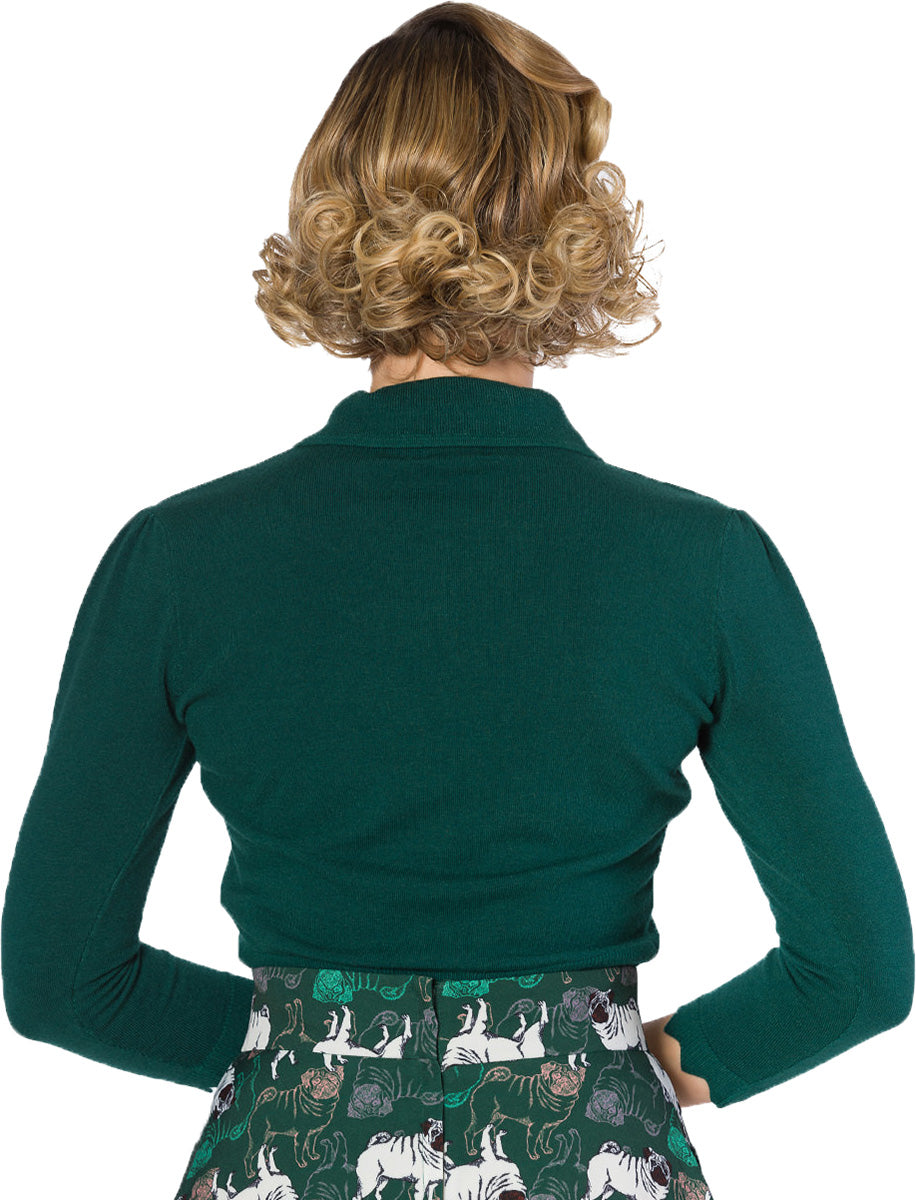 Banned_FOOT_PRINT_Vintage_PAW_Pfoten_Scalloped_50s_CARDIGAN_Strickjacke-2