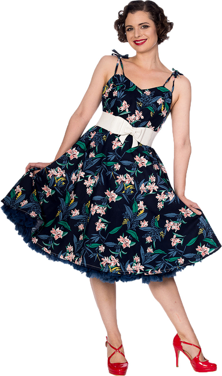 Banned_GARDEN_PARTY_Vintage_FLORAL_Blumen_SWING_Dress_KLEID-3