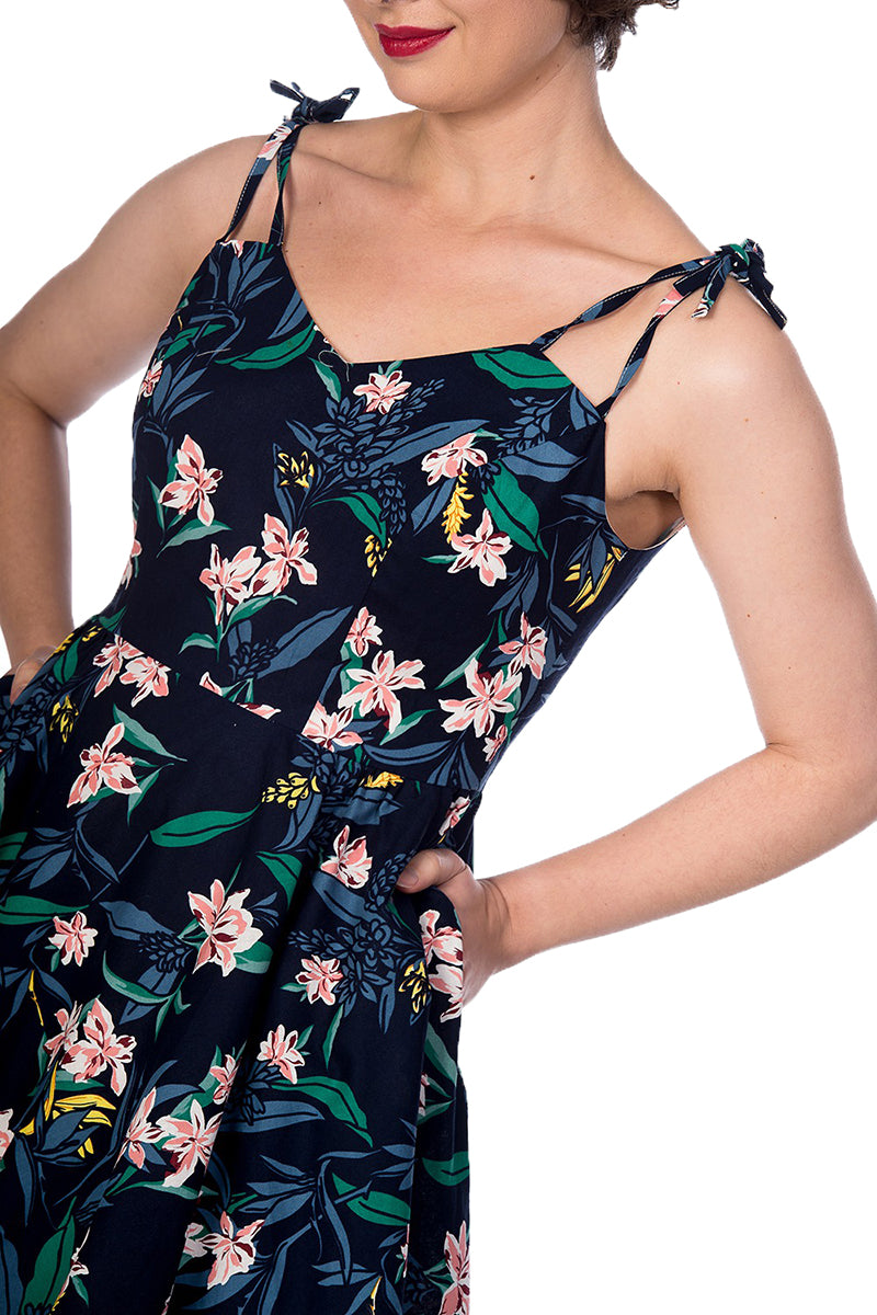 Banned_GARDEN_PARTY_Vintage_FLORAL_Blumen_SWING_Dress_KLEID-4