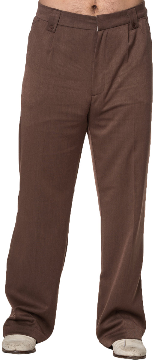 Banned_GET_IN_LINE_Spitzbundhose_HOCHBUND_Retro_TROUSERS_Hose_Braun-2