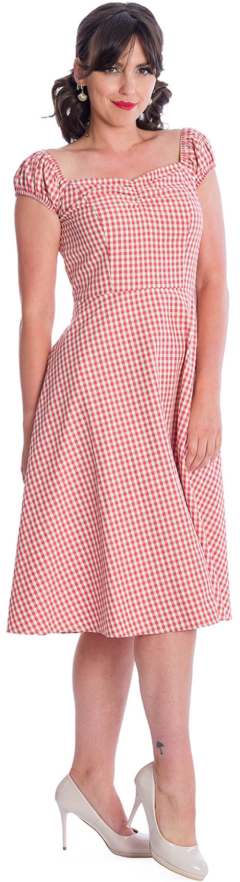 Banned_GINGHAM_PICNICK_Vintage_KARO_Check_Kurzarm_50s_SWING_DRESS_Kleid_killer_kirsche_3