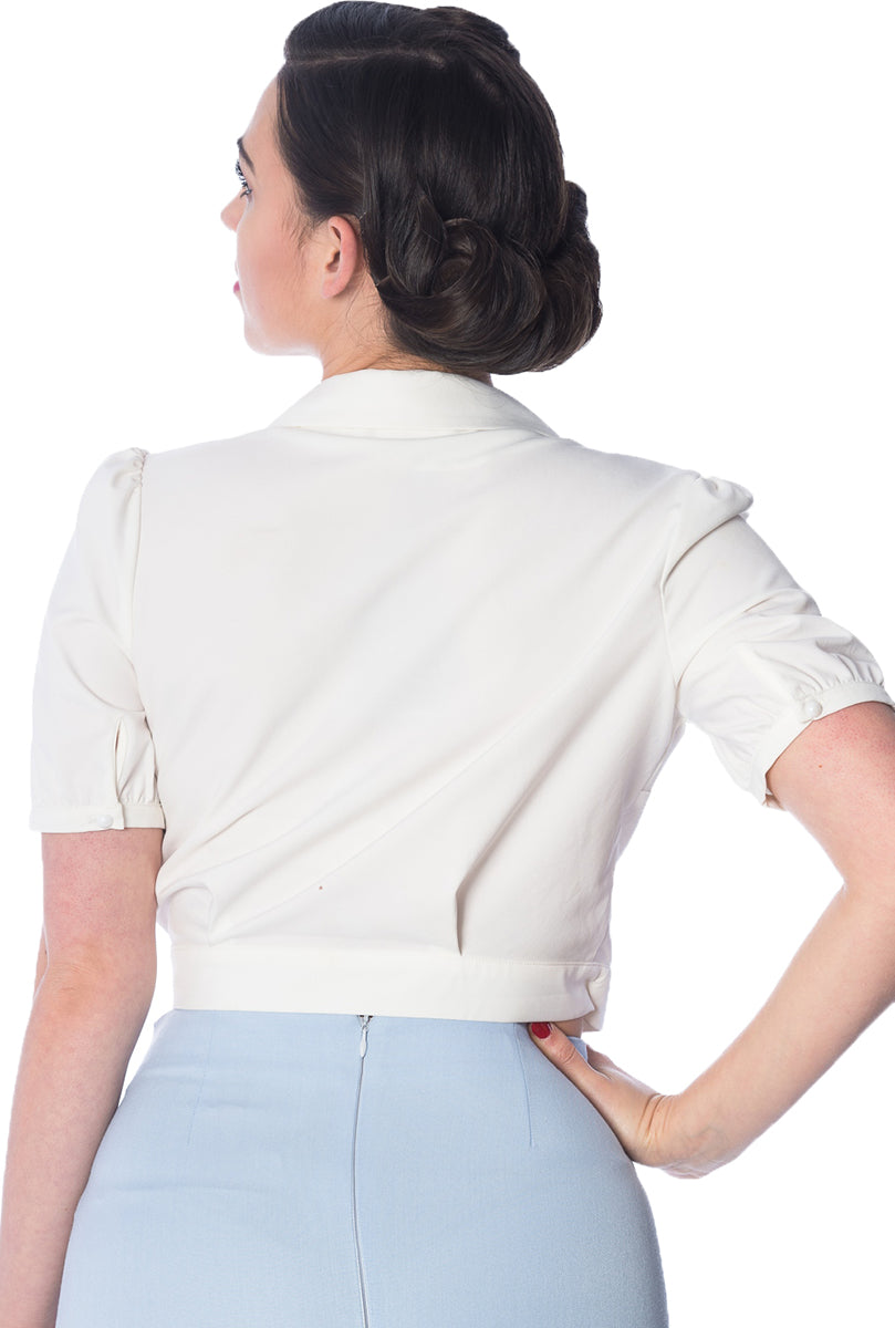 Banned_HAPPY_DAYS_Vintage_WRAP_TOP_Kurzarm_BLUSE_Oberteil_Weiss-4