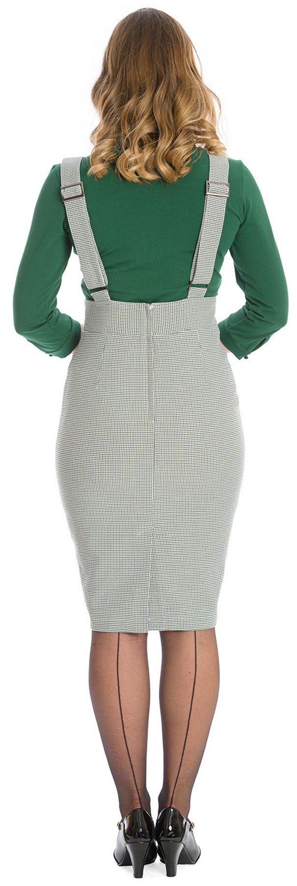 Banned_HARRIET_HOUNDSTOOTH_High_Waist_Suspenders_PENCIL_SKIRT_Bleistiftrock_killer_kirsche3
