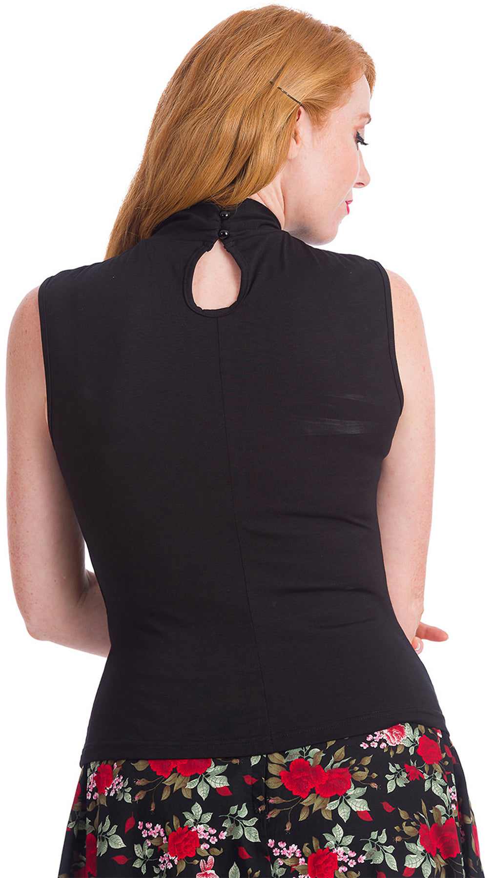 Banned_HEY_JUDE_Vintage_TWIST_KNOTEN_Basic_Peephole_Oberteil_TOP_Schwarz_killer_kirsche_3QzrPmDv8MgRl9