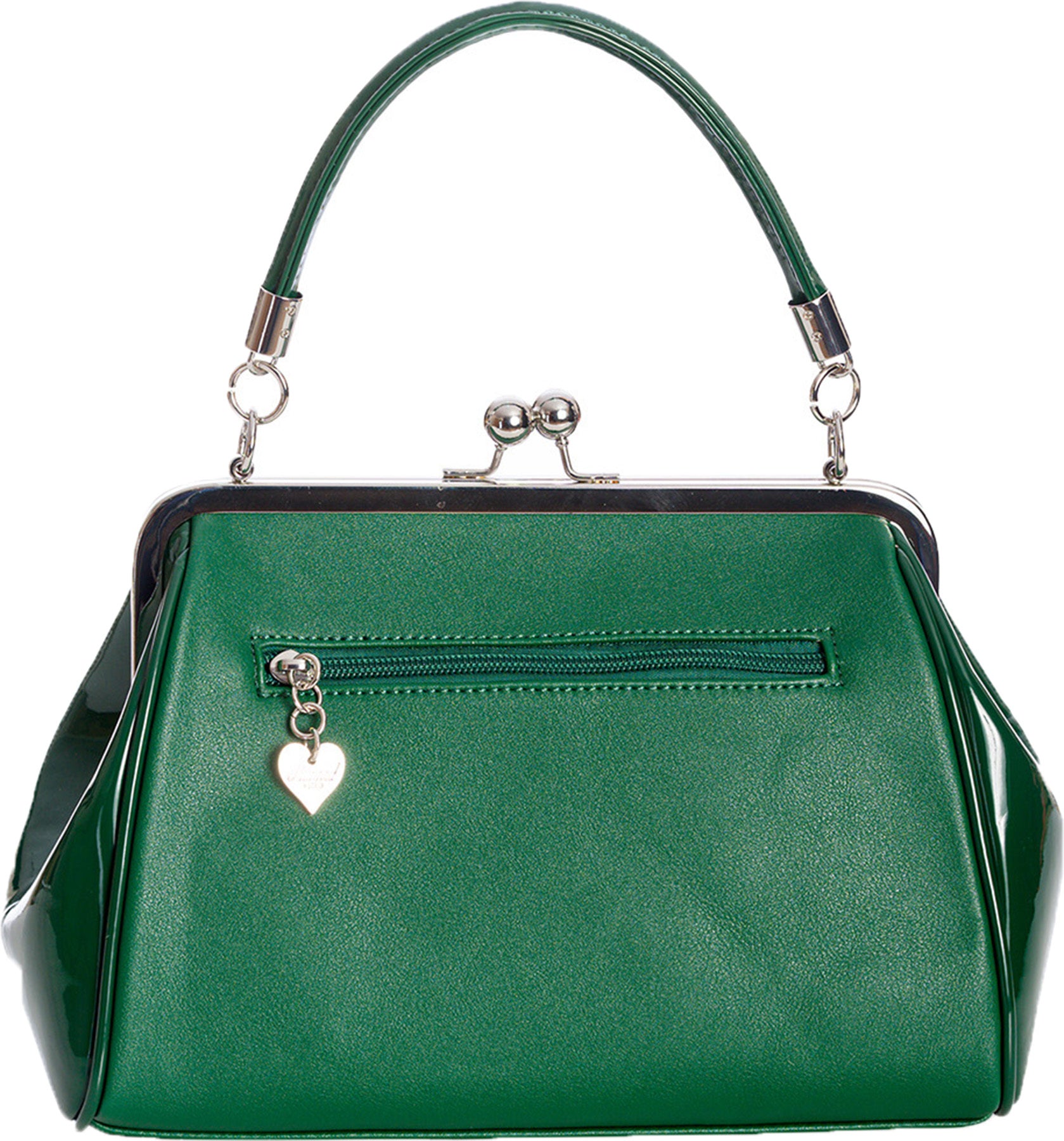 Banned_HOLLYWOOD_GLAM_Kisslock_LACK_Bow_Schleife_HENKELTASCHE_Handbag_Gruen_Killer_Kirsche-4
