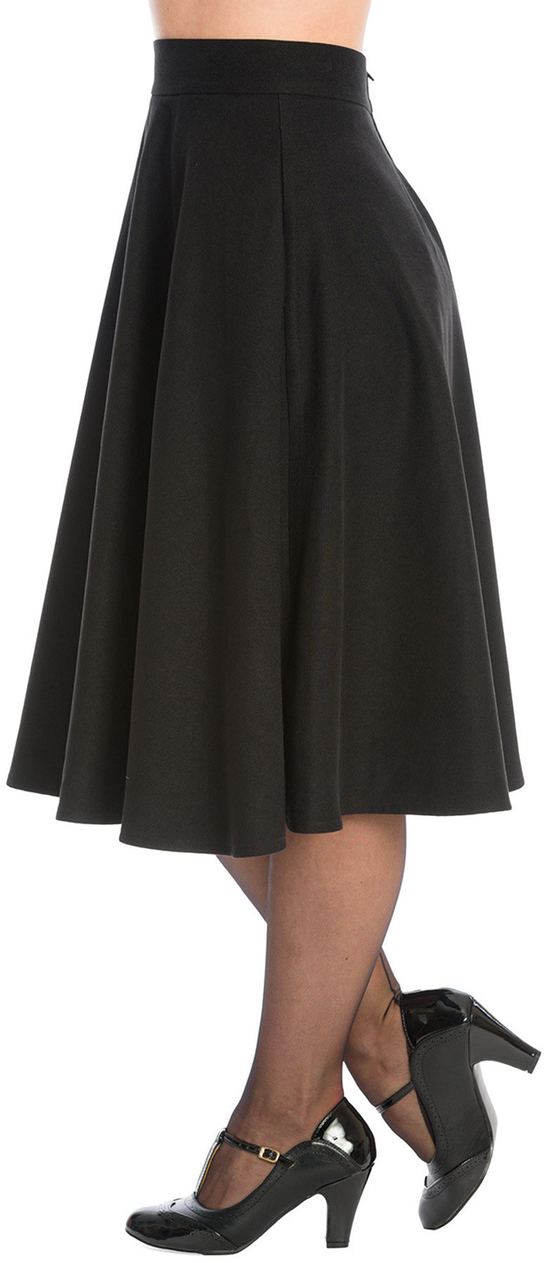 Banned_IM_YOURS_High_Waist_BASIC_50s_A-Linie_SWING_SKIRT_Rock_-_Plus_Size_killer_kirsche_4