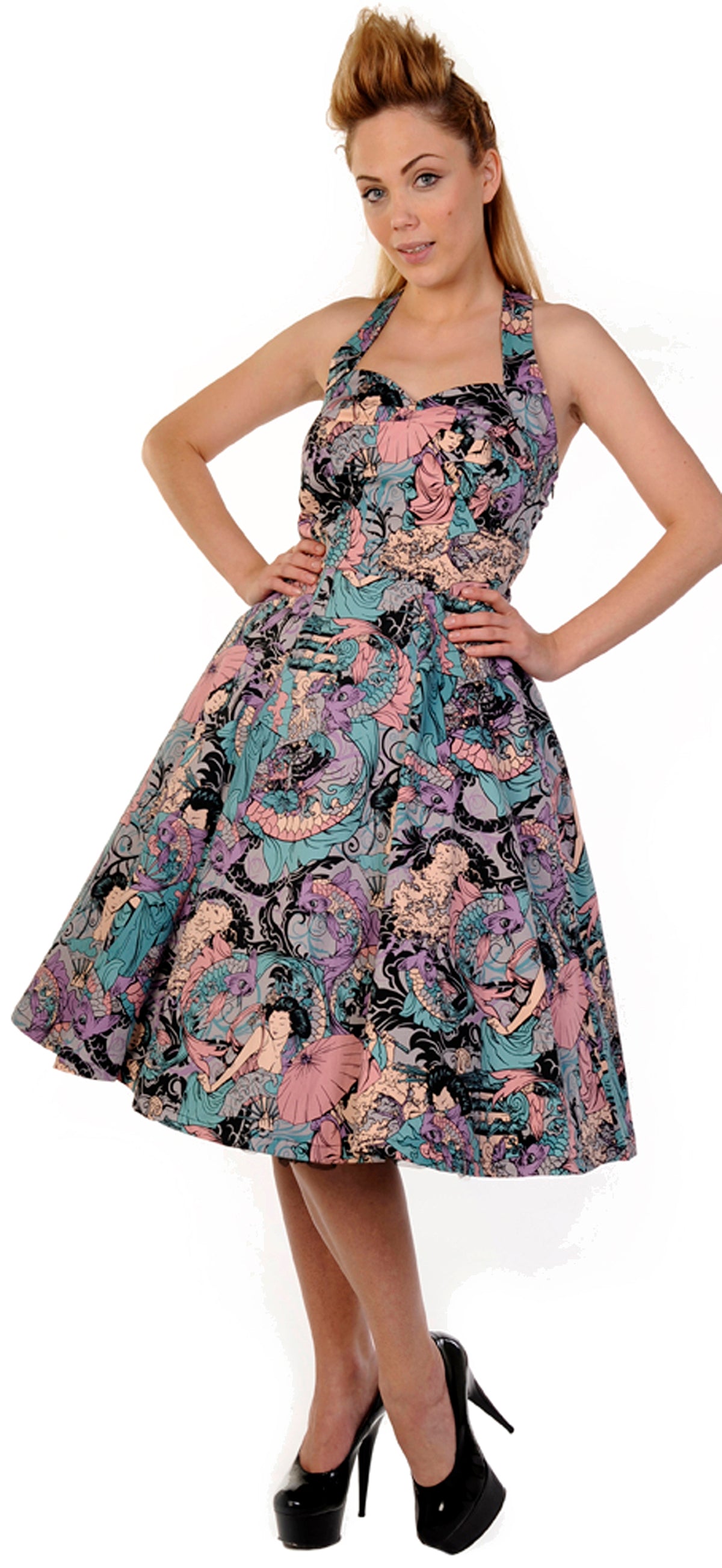Banned_JAPANESE_Kois_Geishas_NECKHOLDER_Swing_KLEID