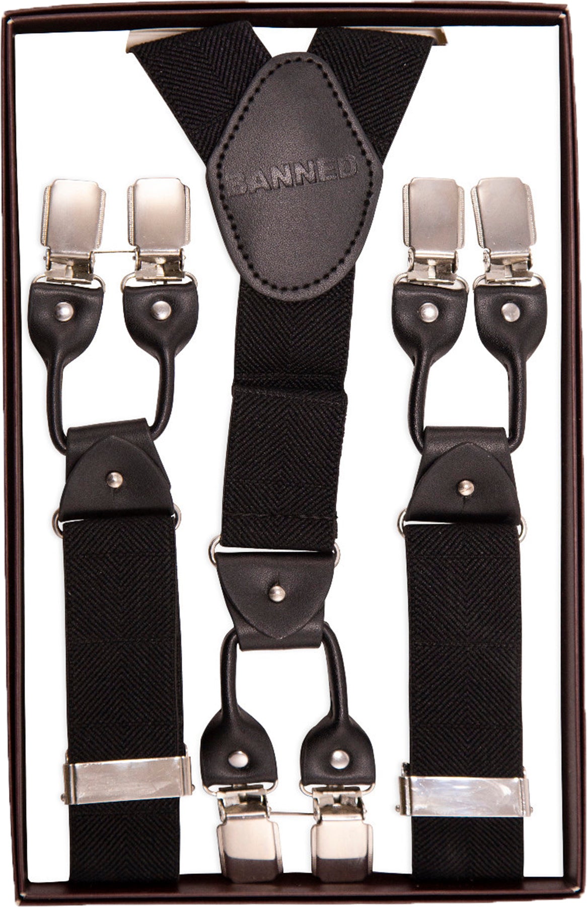 Banned_JEFFERSON_BRACE_Clips_Knopfschlaufen_HOSENTRaeGER_Suspenders_Schwarz_Killer_Kirsche-1