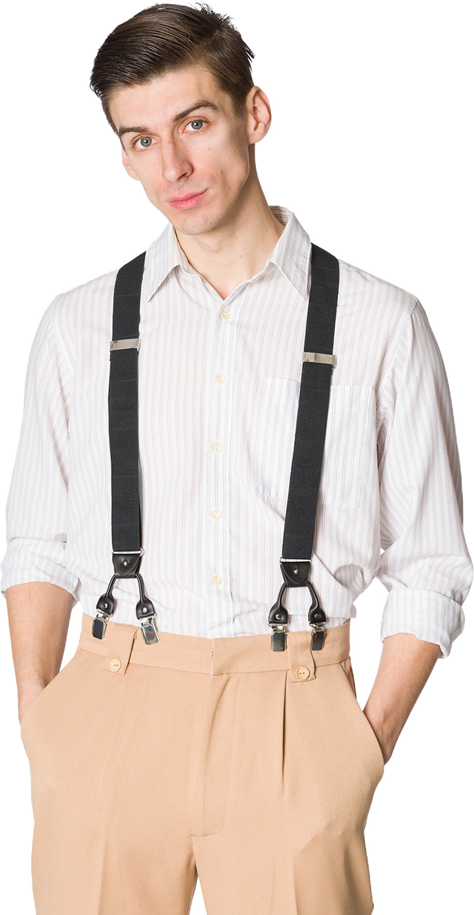 Banned_JEFFERSON_BRACE_Clips_Knopfschlaufen_HOSENTRaeGER_Suspenders_Schwarz_Killer_Kirsche-2