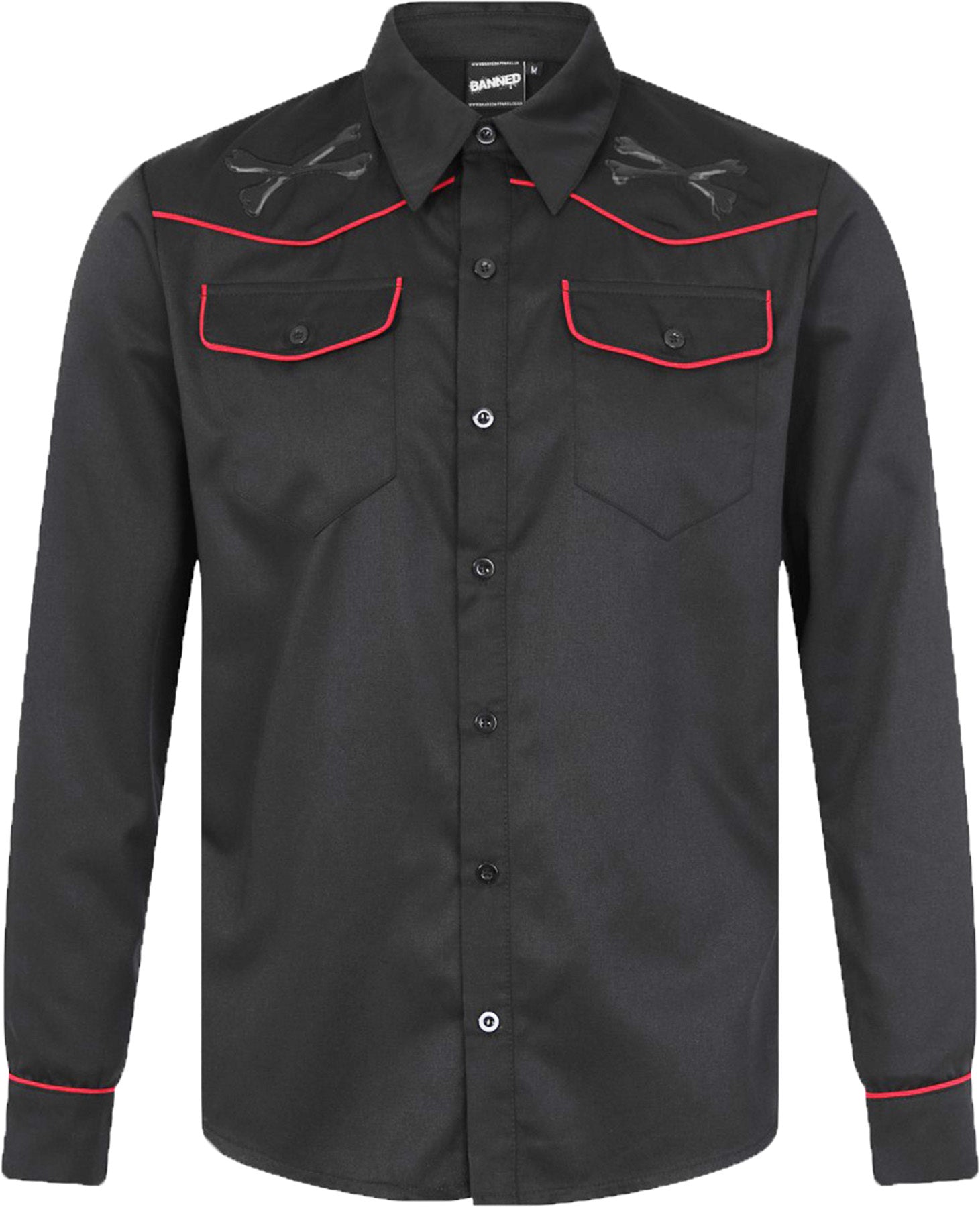 Banned_JOEL_Retro_BONES_Vintage_RED_PIPING_Herren_Langarm_HEMD_Shirt_killer_kirscheeqsJ2UPdu1TKm