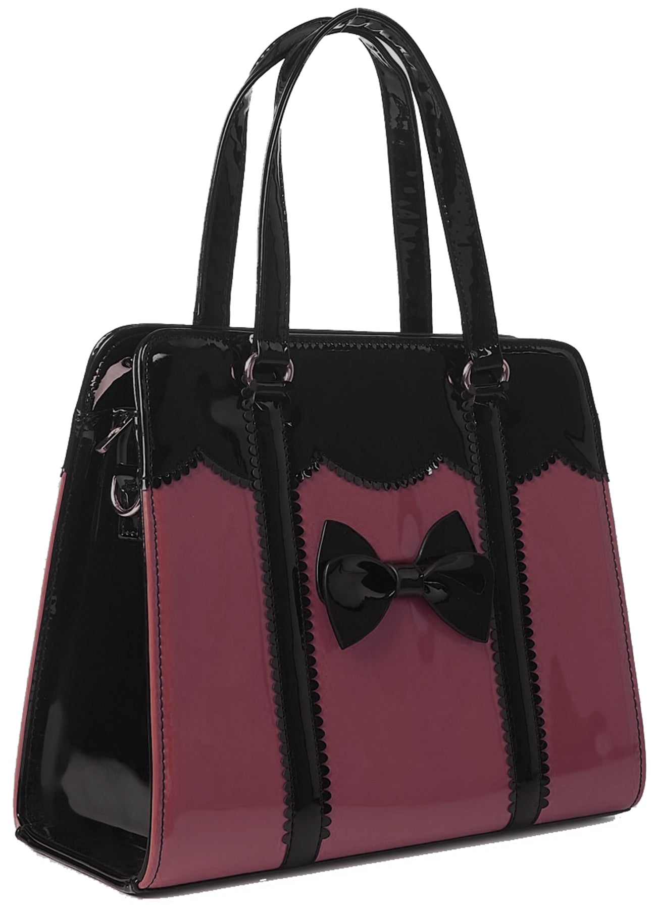 Banned_JUICY_BITSlock_LACK_Schleife_TASCHE_Handbag_Burgunder_killer_kirsche_3ho97Db30xCOXw