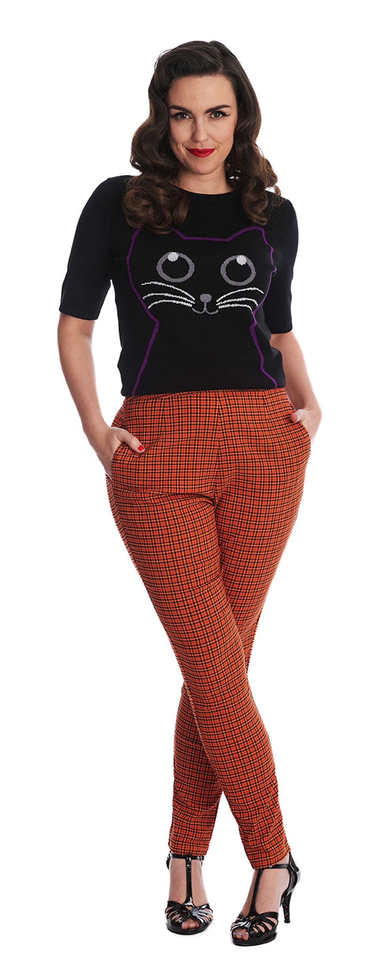 Banned_KITTY_CAT_Retro_Katzen_Vintage_Oberteil_JUMPER_Pullover_Schwarz-3
