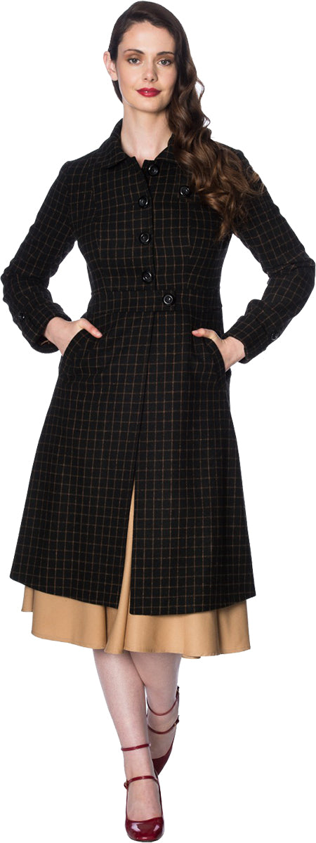 Banned_LIZZIE_Vintage_KARO_Check_Collared_TRENCH_COAT_Mantel-1oHsCVqFKDFehg