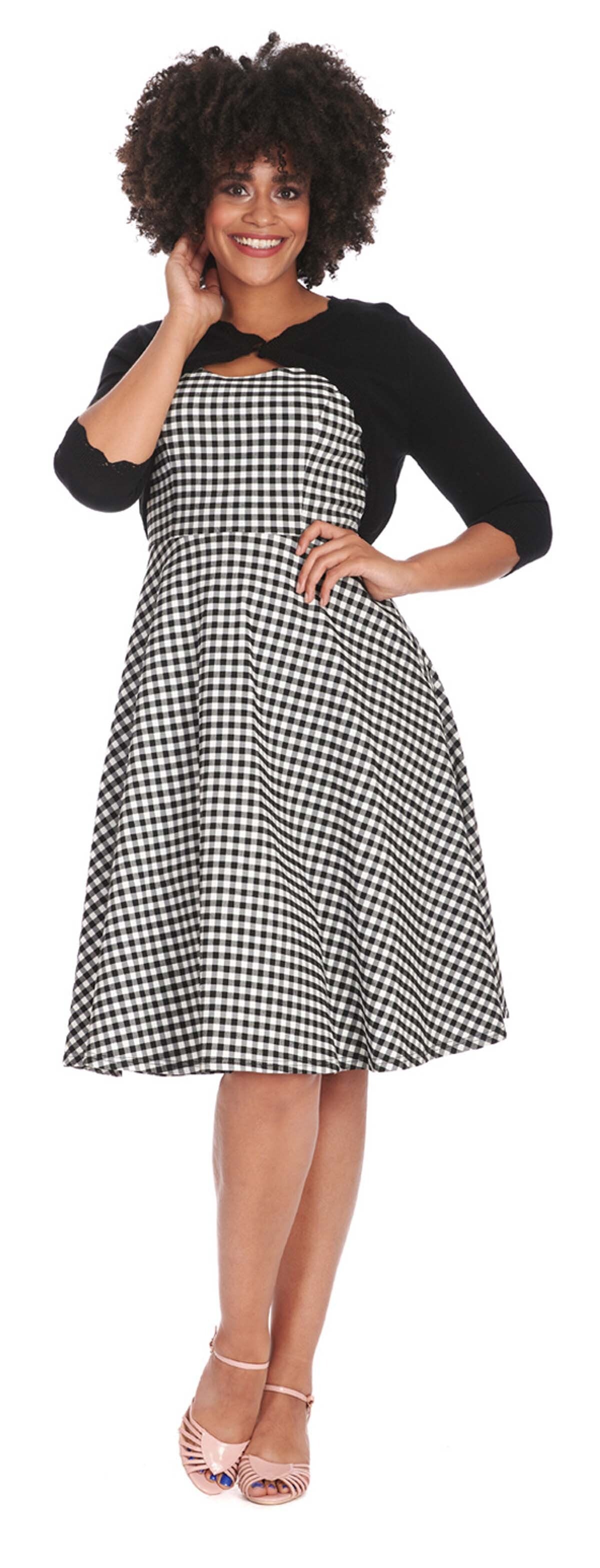Banned_LUCY_CLASSIC_Cropped_34_Arm_Retro_BOLERO_Strickjack-_Schwarz__PLUS_SIZE-2