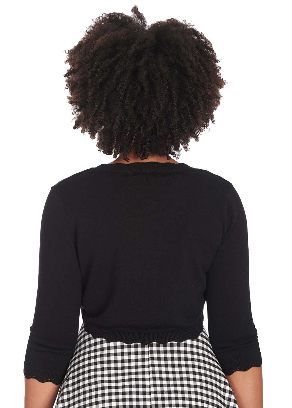 Banned_LUCY_CLASSIC_Cropped_34_Arm_Retro_BOLERO_Strickjack-_Schwarz__PLUS_SIZE-4