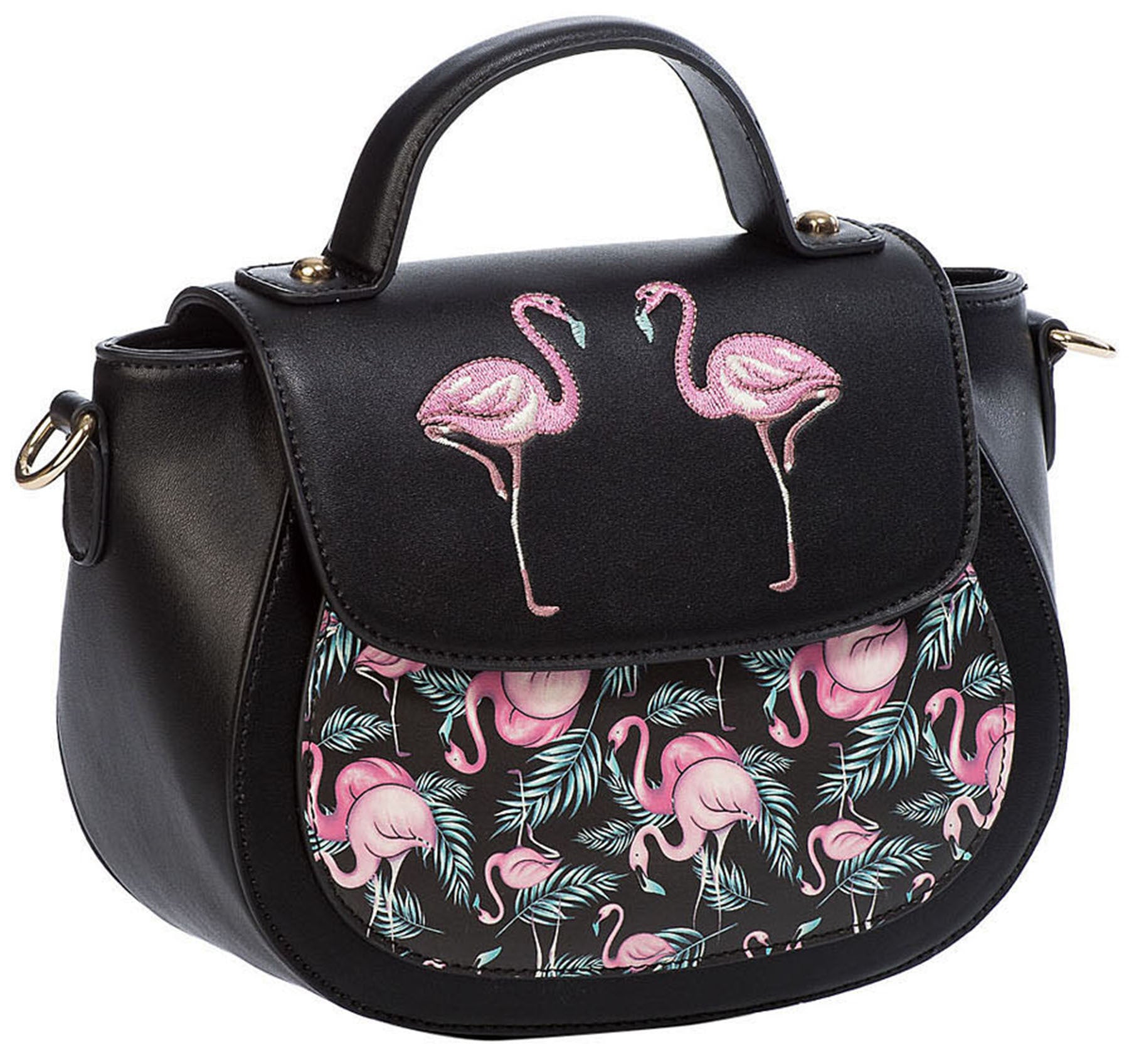Banned_MALIBU_Vintage_Flamingo_50s_Schulter_UMHaeNGETASCHE_Handbag_killer_kirsche_1