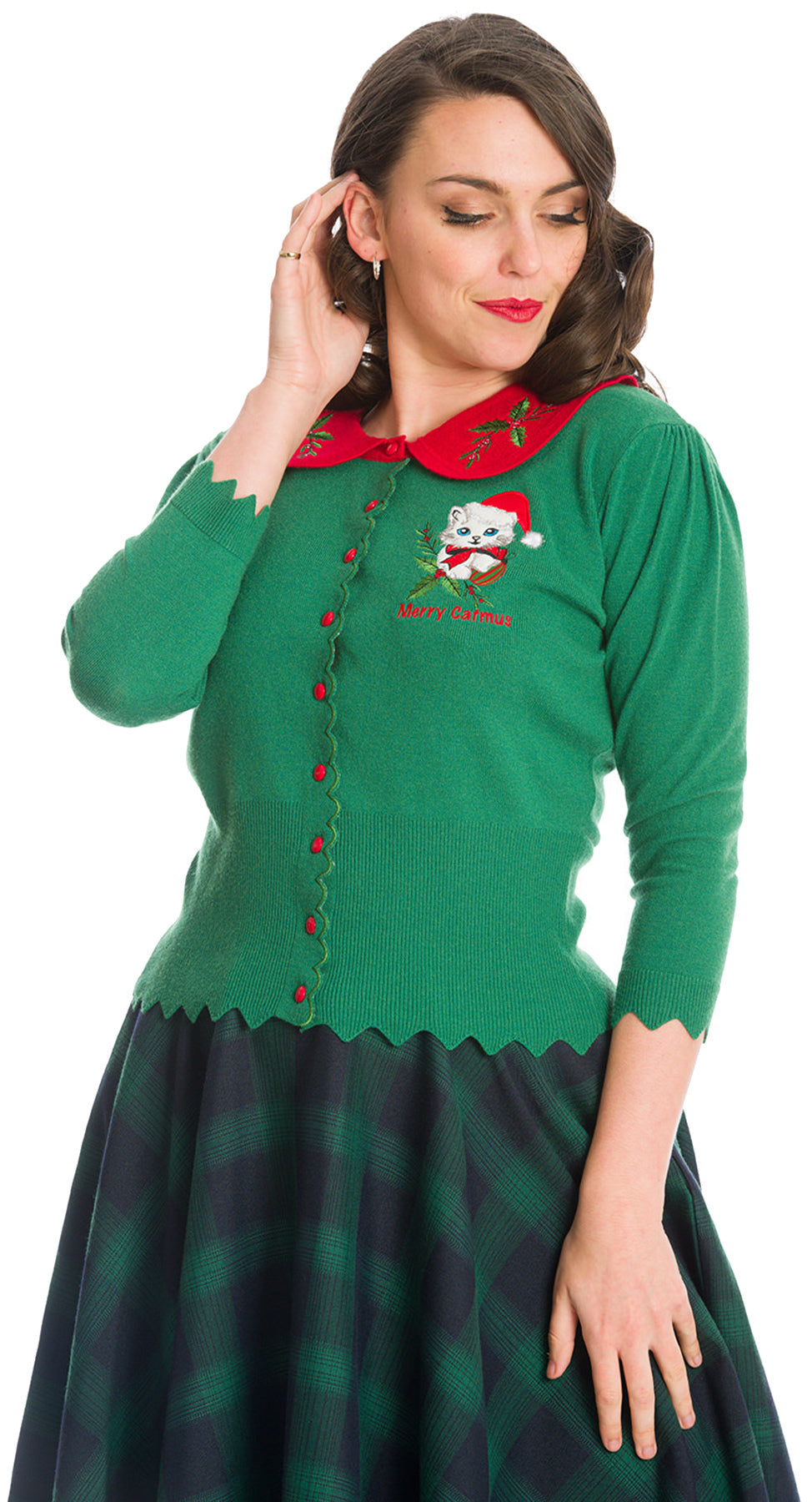 Banned_MERRY_CATMUS_Bubikragen_CAT_Katze_Stickerei_CARDIGAN_Strickjacke_Gruen_killer_kirsche_1SYWzdza4vjjJ1