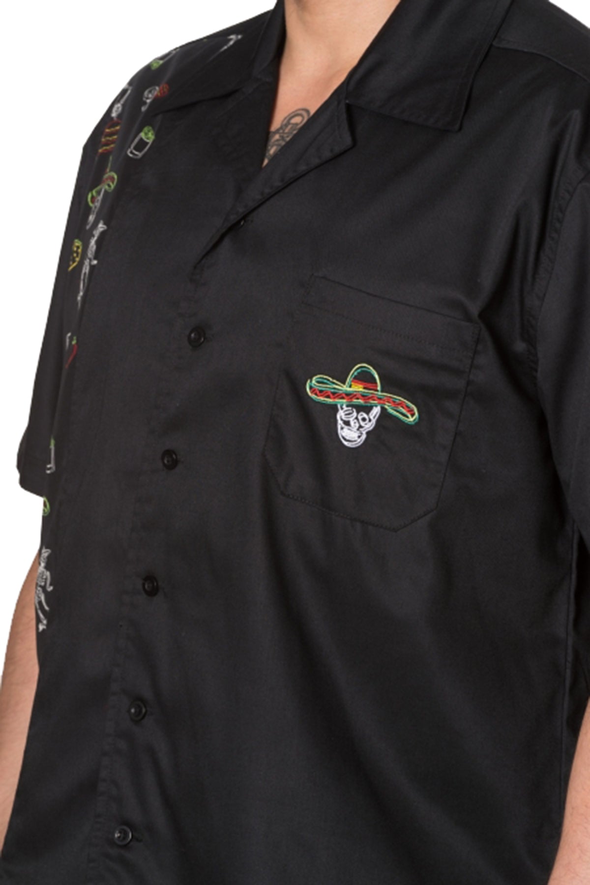 Banned_MIDNIGHT_CITY_Mexican_Folklore_SKULLS_Skeleton_BOWLING_HEMD_Shirt_killer_kirsche_5