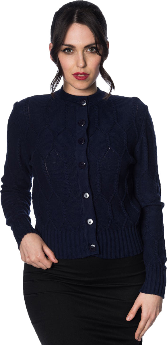 Banned_MIDNIGHT_DAZE_Vintage_Langarm_Strickjacke_CARDIGAN_Dunkelblau-1