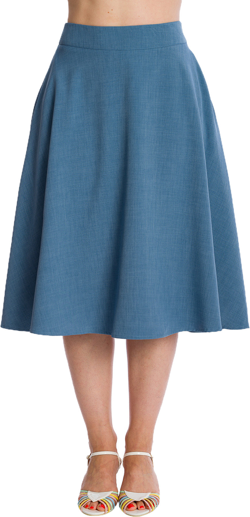 Banned_MY_SUMMER_STAPLE_High_Waist_BASIC_50s_A-Linie_SWING_SKIRT_Rock_Blau_Killer_Kirsche-1Eur4ezU63usl4