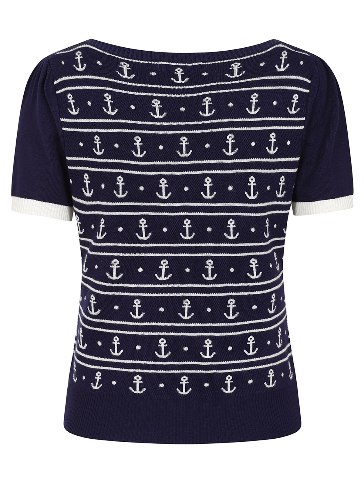 Banned_NELLIE_ANCHORS__Retro_Anker_Nautical_Vintage_Oberteil_JUMPER_Pullover_-_Navy-2