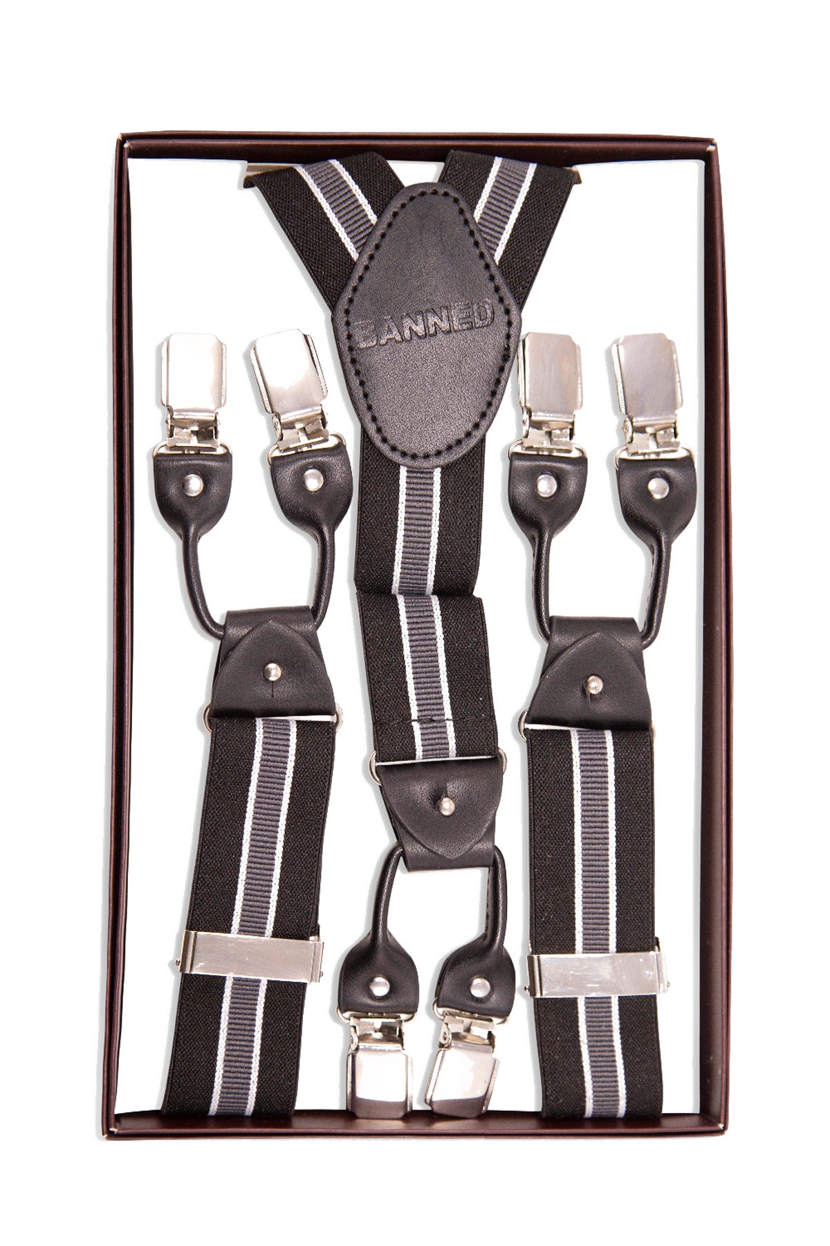 Banned_NICHOLAS_STREIFEN_Striped_Schnallen_Braces_HOSENTRGER_Suspenders_Schwarz-3