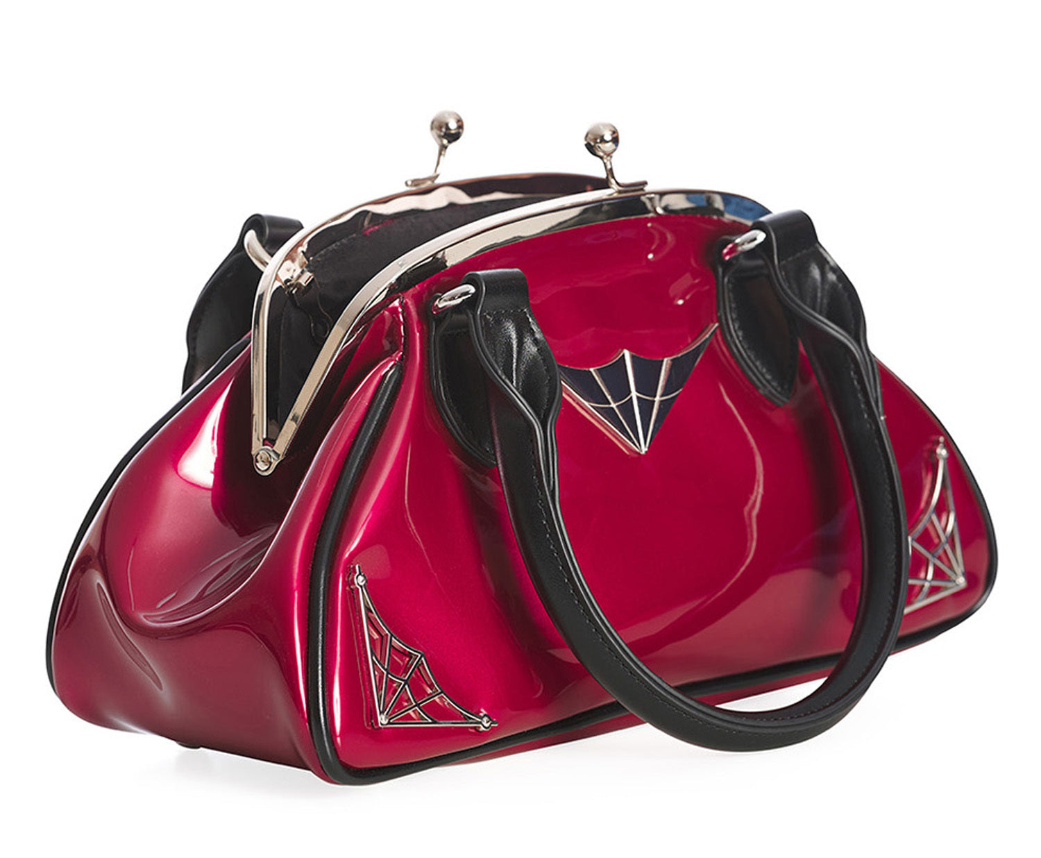 Banned_NIGHT_LOVERS_Kisslock_LACK_Spiderweb_HENKELTASCHE_Handbag_Burgundy-6
