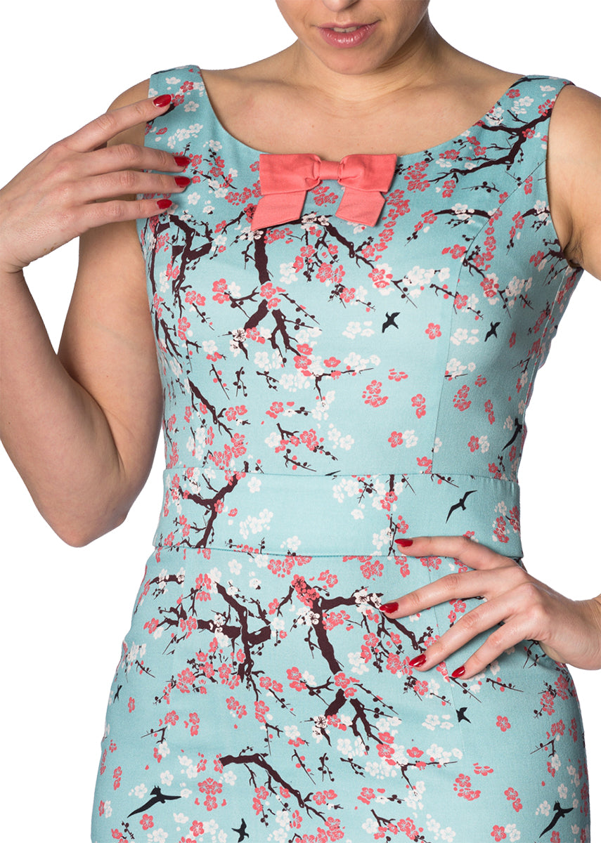 Banned_ORIENTAL_BLOSSOM_Kirschblueten_BOW_Traeger_Pencil_Dress_KLEID-3
