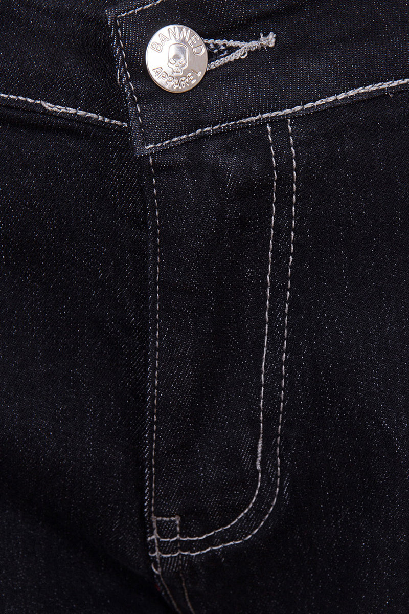 Banned_ORIGINAL_DENIM_Vintage_JEANS_HOSE_Retro_Trousers_Schwarz-3
