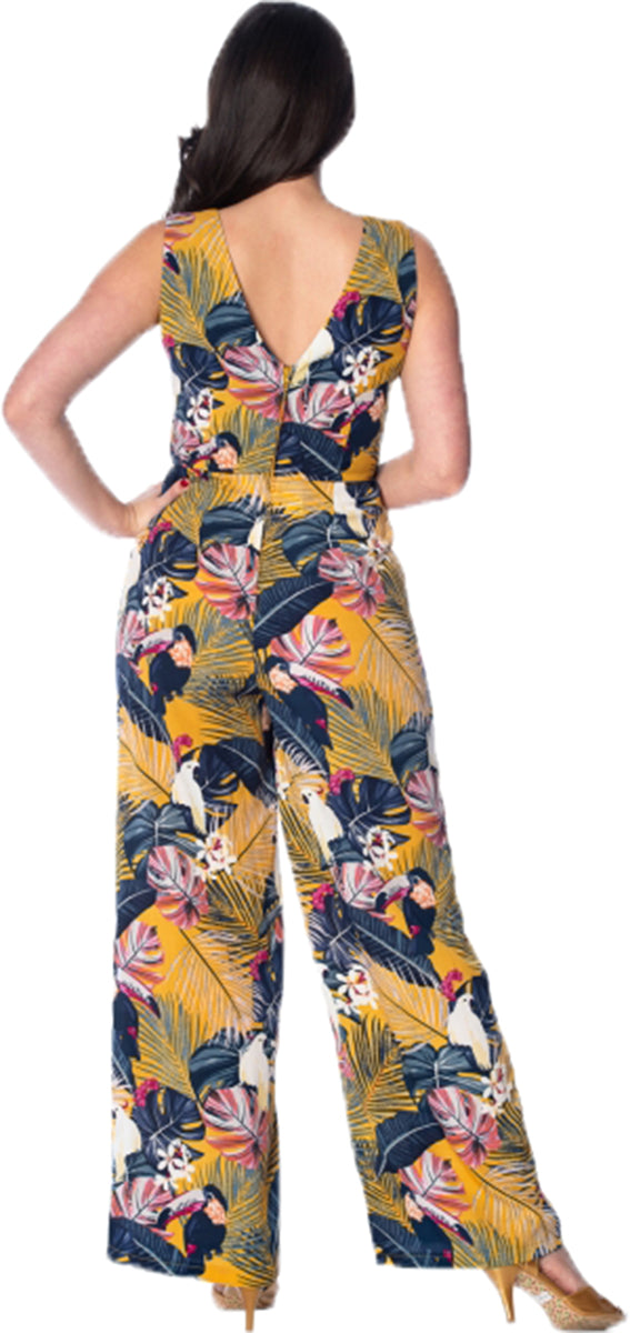 Banned_PARADISE_Tropical_PAPAGEI_Palmblatt_V-Neck_JUMPSUIT_Overall-2vE1ym7RDSHRJN